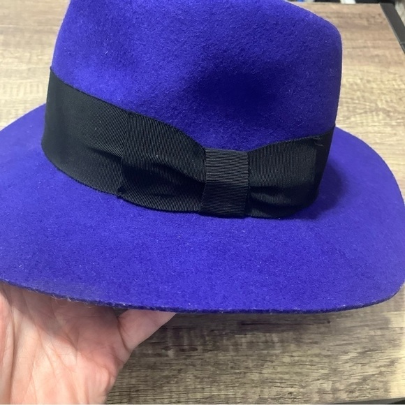 Women’s Colbalt Blue Wide Brim 100% Wool 56 cm Hat main image 11